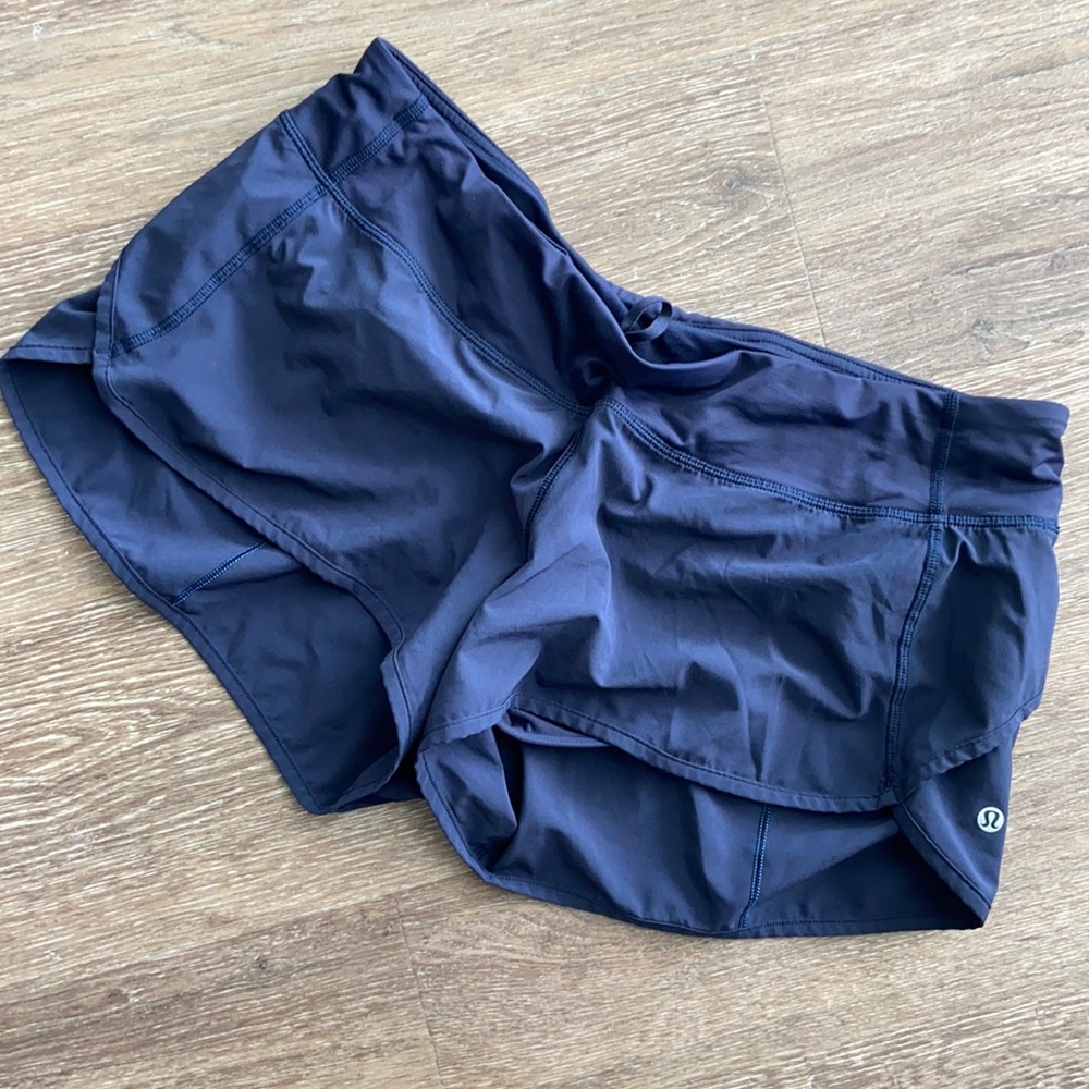 Blue Lululemon shorts